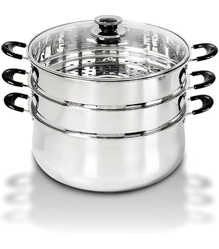 Amazon.com: Kinkojima Seisakusho Peach Seal 18-0 Square Steamer, 3